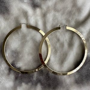 Oversized Gold Hoop Earrings